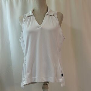 Athleta Everyday Polo Sleeveless V-Neck Tank Top Size XL